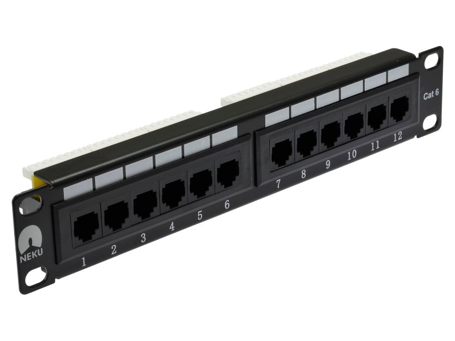 NEKU Patch panel patchpanel RACK 10'' kat6 12p UTP