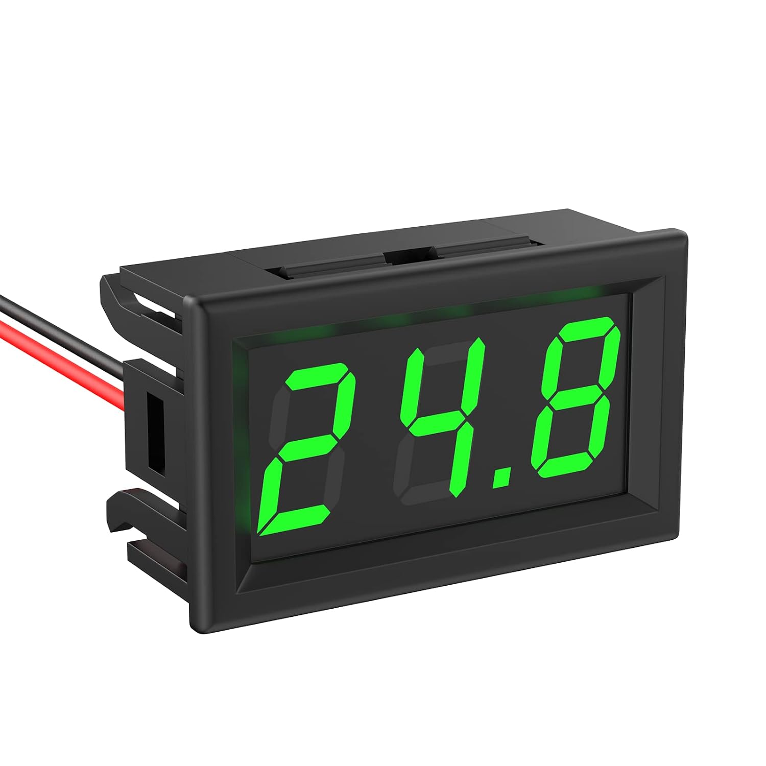 Woltomierz monitorujący DC 5 V ~ 120 V, miniaturowy woltomierz cyfrowy, 0,56 cala, 2-przewodowy, tester napięcia, wyświetlacz LED do pojazdów, cięża