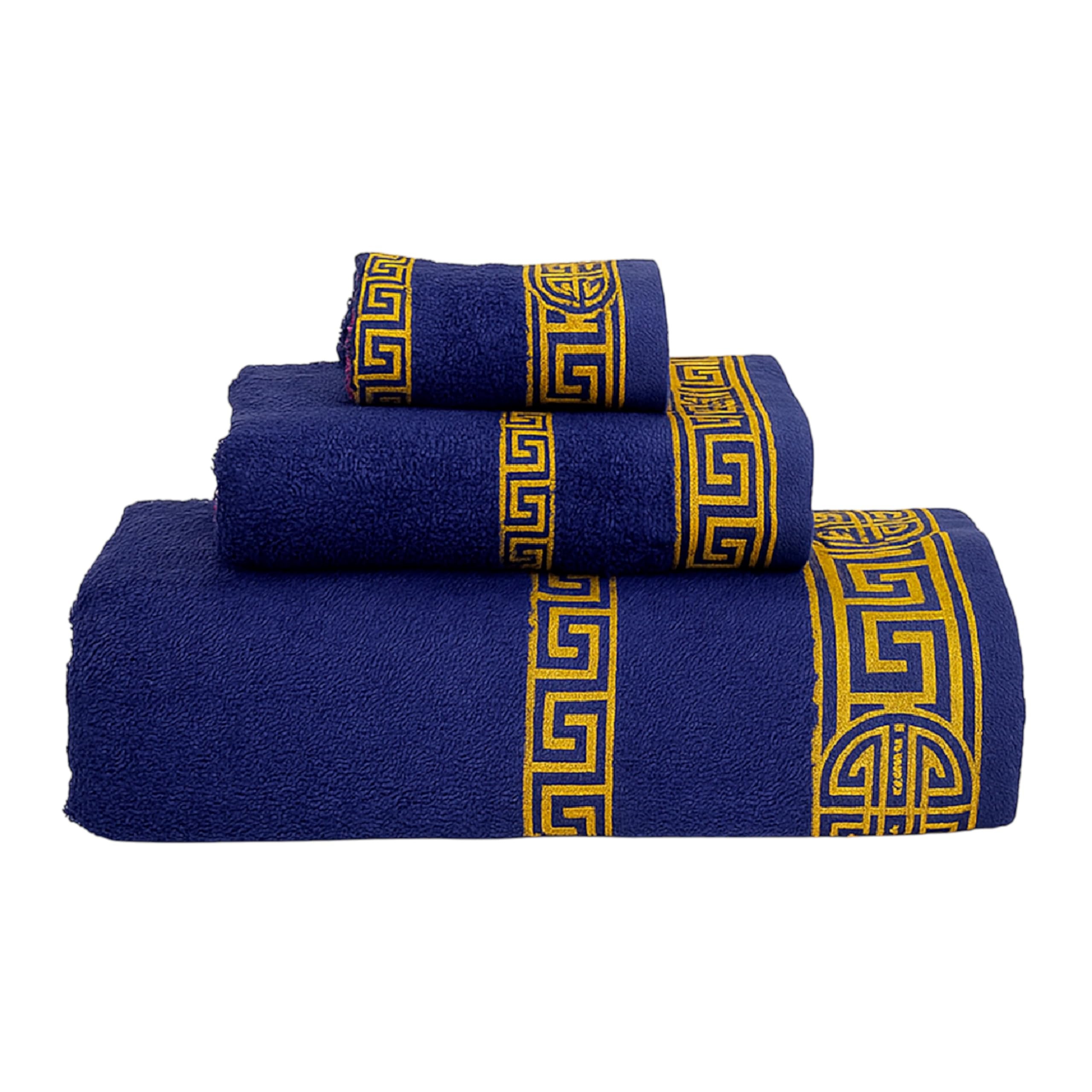Acomoda Textil – Juego 3 Toallas De Baño 100 Algodón. Pack 3 Toalla Rizo Con Cenefa 450