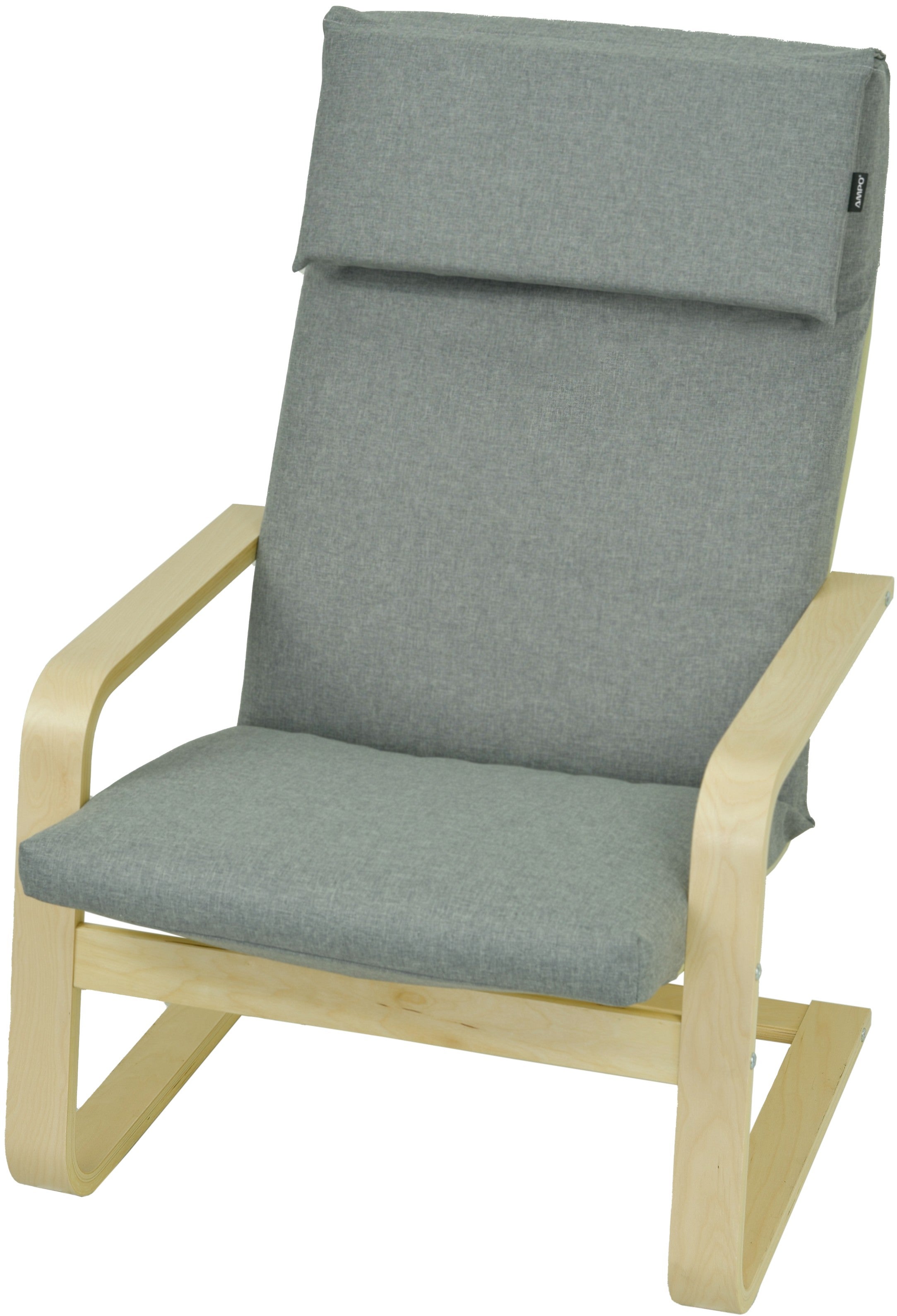 Poduszka na fotel drewniany Poang Pello AMPO szary melanż 1 szt.