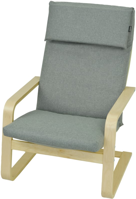 Poduszka na fotel drewniany Poang Pello AMPO szary melanż 1 szt.