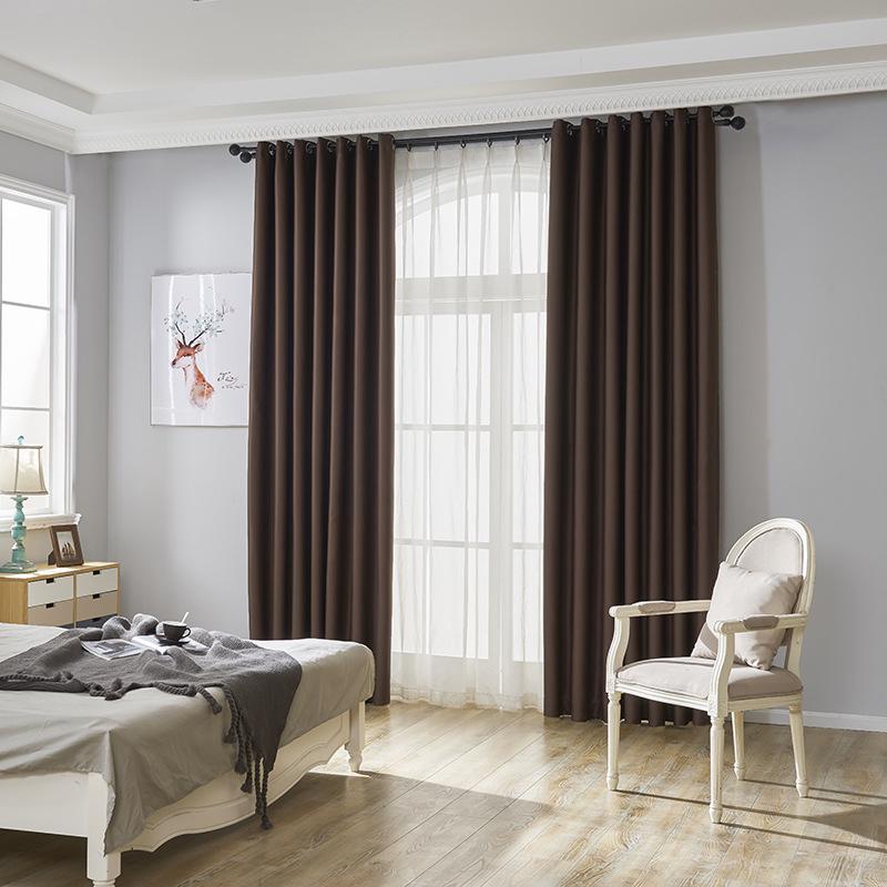 Mix and Match - Tende oscuranti per camera da letto, 90% oscuranti, tinta unita, in chiffon, a doppio strato, isolate termicamente per soggiorno, 132,1 cm x 63 L, 4 pezzi