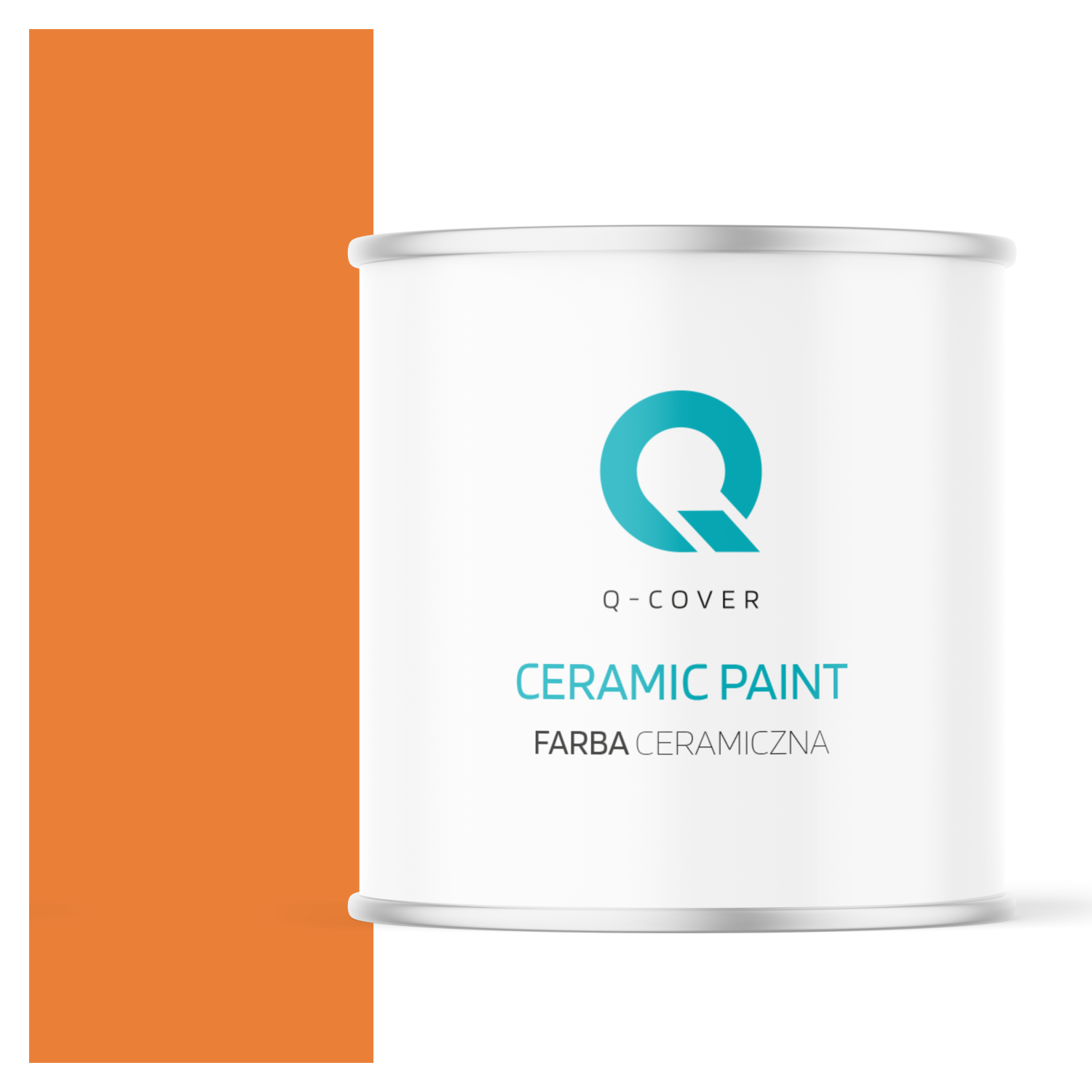 Farba Ceramiczna Do Ścian i Sufitów Q-Cover Pomarańczowy intensywny H5933 Głęboki Mat 2L