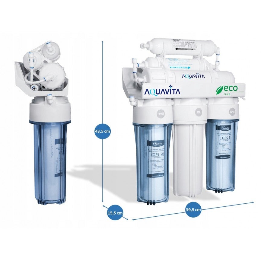 Osmoseur domestique 6 étapes de filtration RO6 AQUA VITA à effet décontaminant - 6