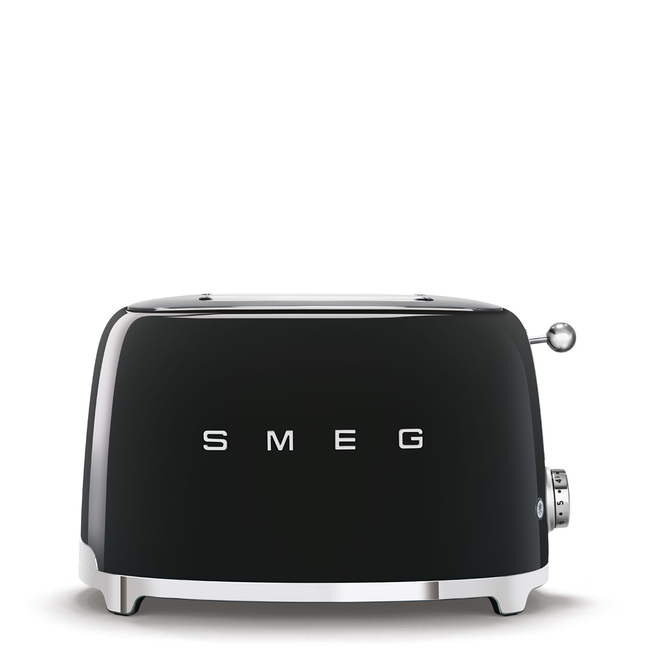 MediaMarkt Smeg Tostadora, Tsf01bleu, 950 W, 2 Rebanadas Cortas, Ranuras, 50'S Style, Acabado Brillante, Negro - Imagen 4