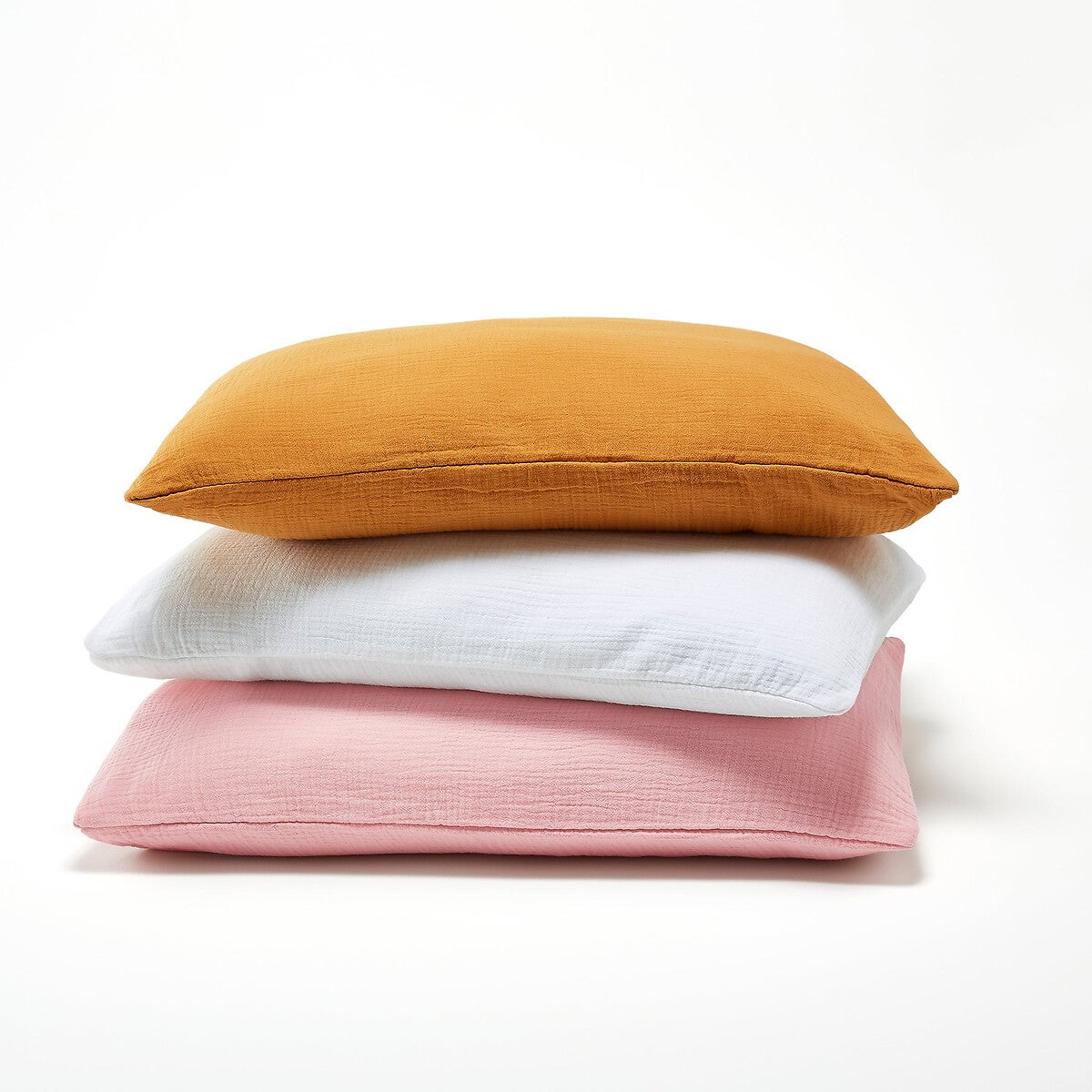 Drap-housse bébé gaze de coton uni, Kumla - Blanc - 70 x 140 cm - 4