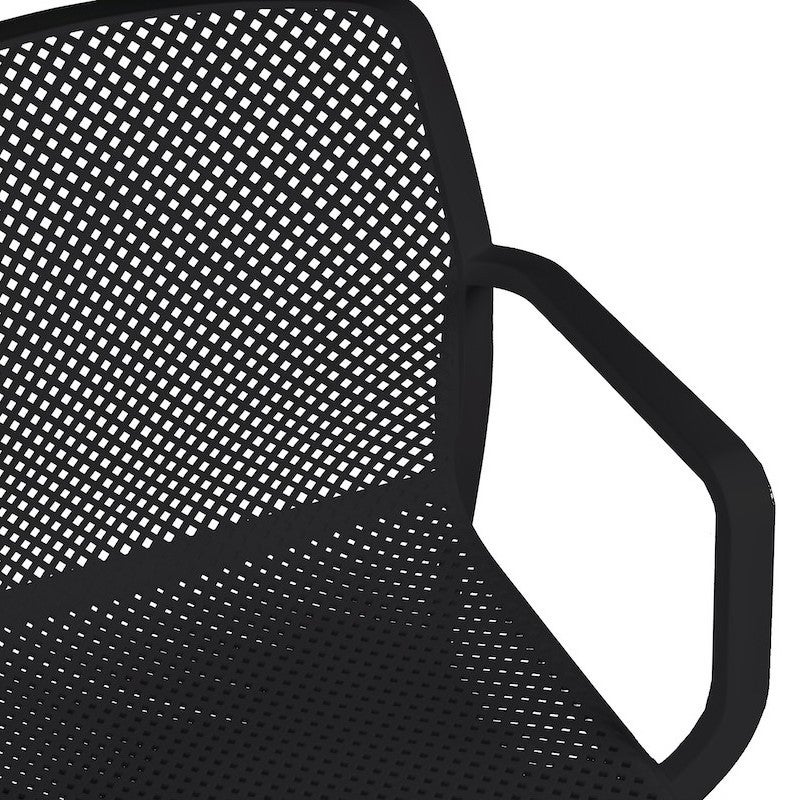 Sedia de jardin en polypropylène antracite Dalian 465x535x550 - 3