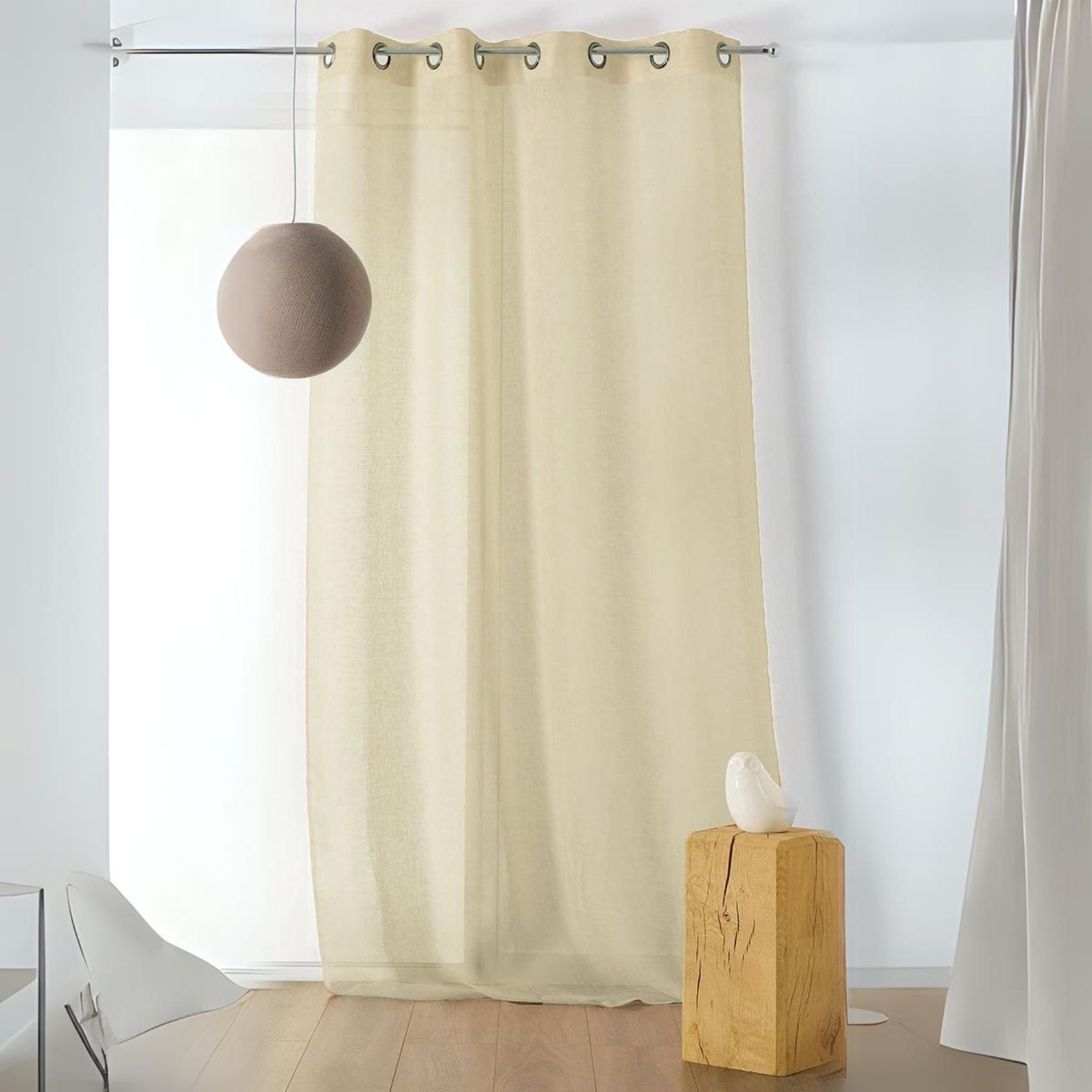 Cortinas Cortas De Lino Y Algodón MANG - Estilo Rústico, Bordadas, Visillo Para Ventanas, Decoración Café O Balcón