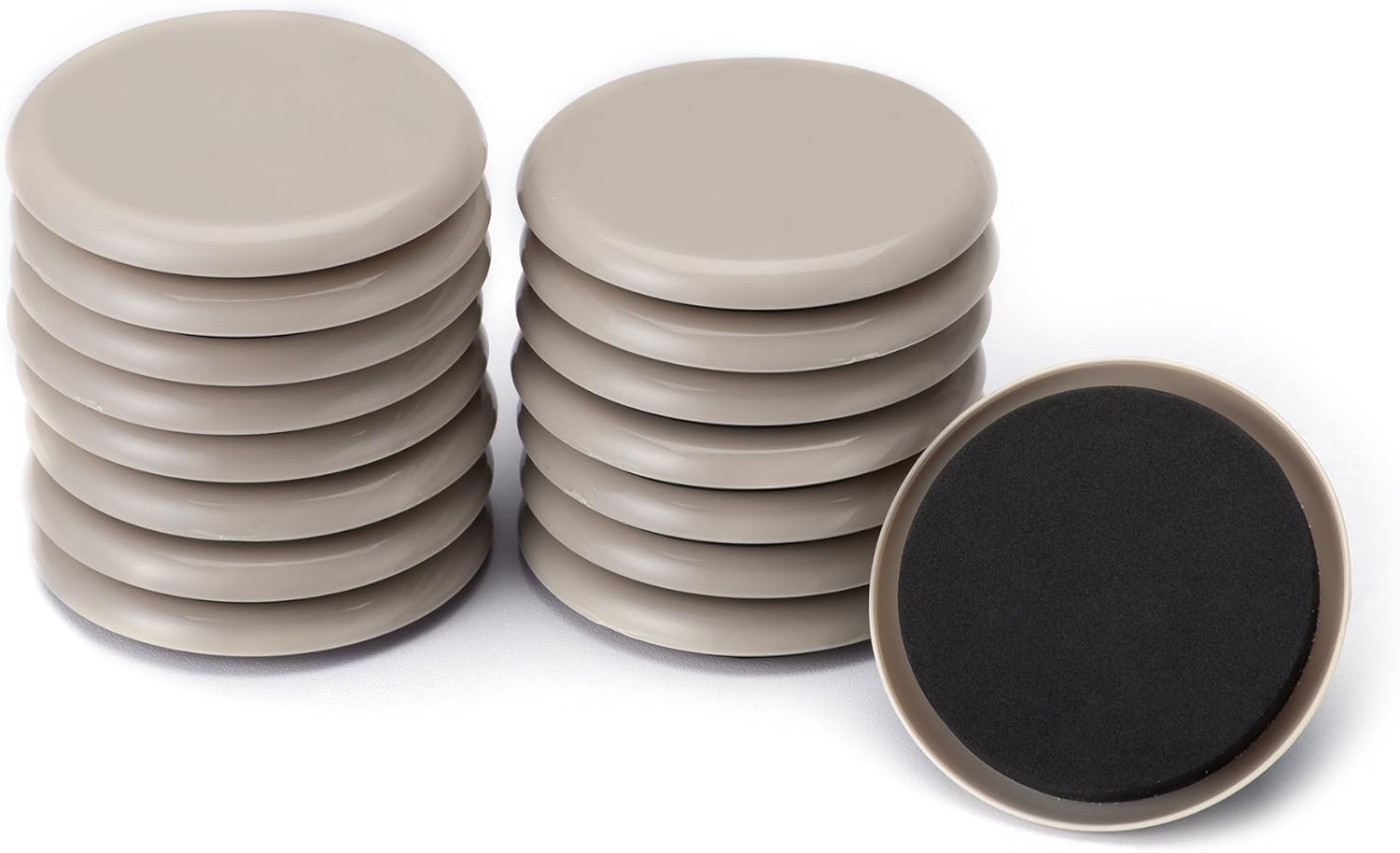 Opakowanie 16 sztuk antypoślizgowych ochraniaczy na nóżki mebli, 8,9 cm, cichych i trwałych, okrągłych i wielokrotnego użytku.