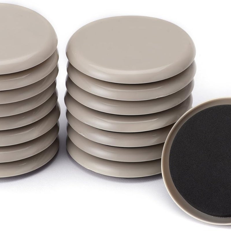 Opakowanie 16 sztuk antypoślizgowych ochraniaczy na nóżki mebli, 8,9 cm, cichych i trwałych, okrągłych i wielokrotnego użytku.