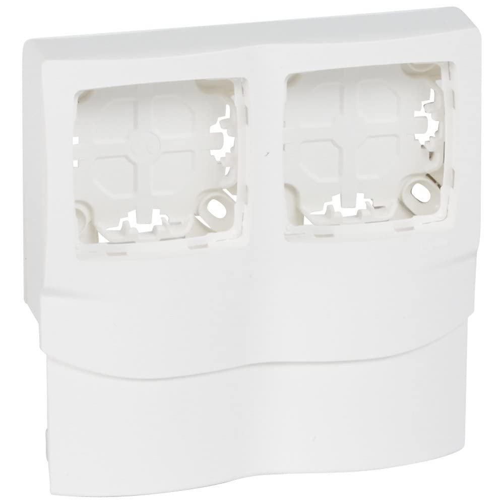 Legrand - Cadre Appareillage saillie 2 postes pour moulures DLPlus épaisseur 16mm blanc - 31466 - 3