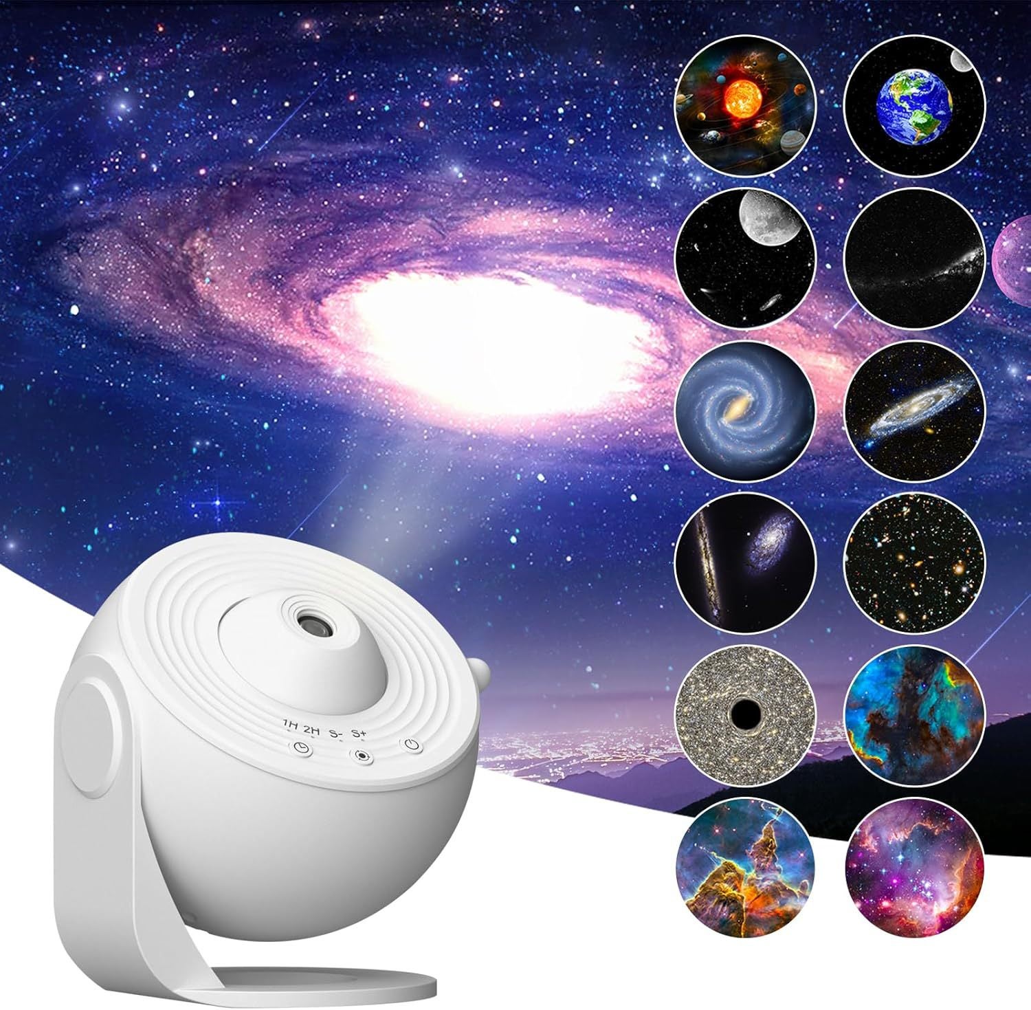Projektor planetarium Galaxy 13 w 1, obrót 360°, do pokoju dziecięcego i dla dorosłych, dekoracja sufitu, kino domowe, prezent świąteczny