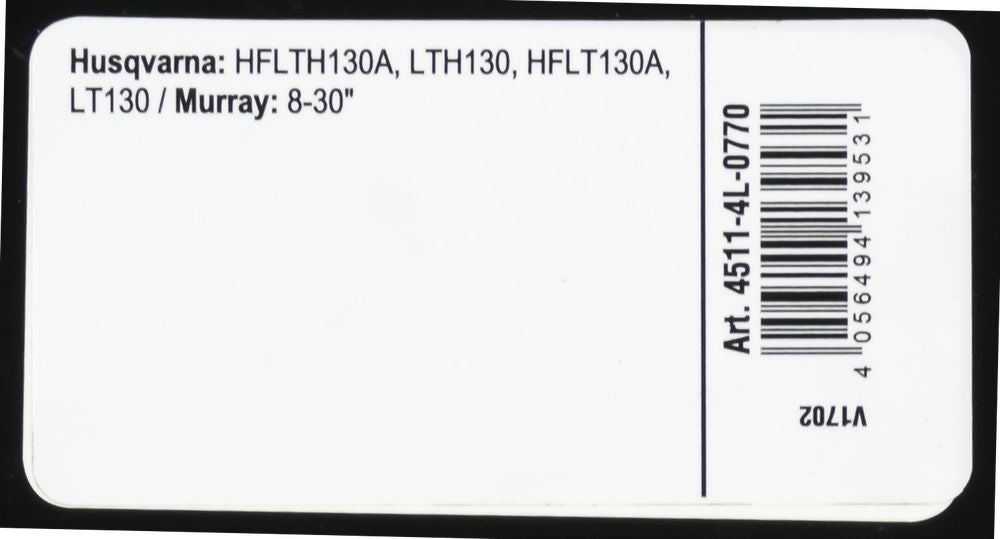 Courroie trapézoïdale X-Grip V de type 4L770 - 3