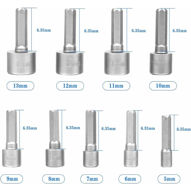18 szt. adapterów do bitów wkrętakowych, nasadek Torx męskich, magnetyczny adapter do bitów wkrętakowych do wiertarki ręcznej - 5