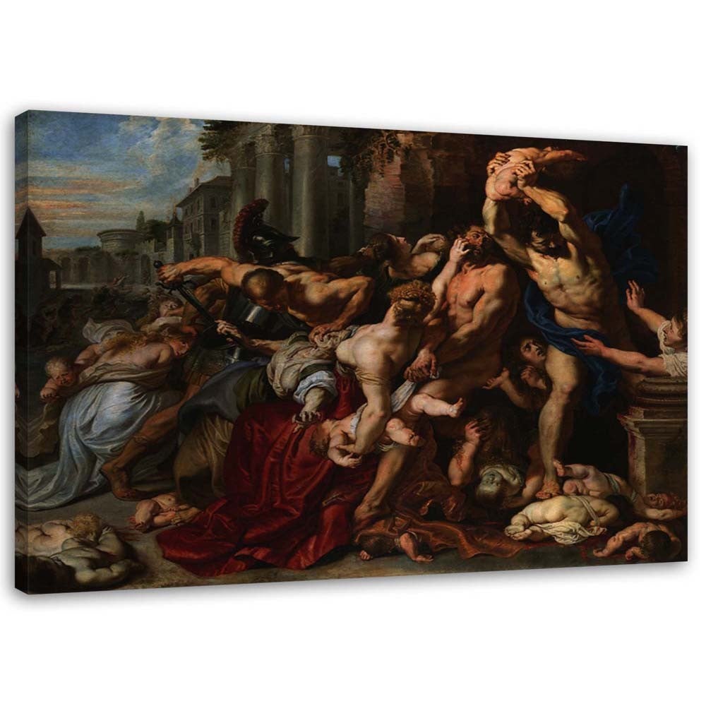 Obraz na płótnie, Rzeź niewiniątek - P. P. Rubens reprodukcja 120x80