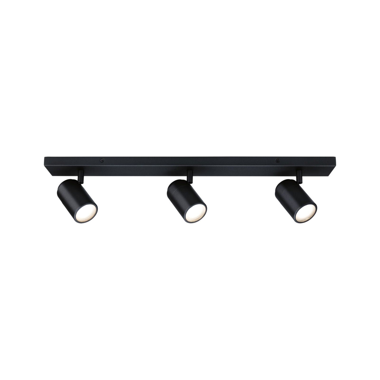 Spot pour plafond Paulmann Zyli noir longueur 40 cm à 2 lampes IP44