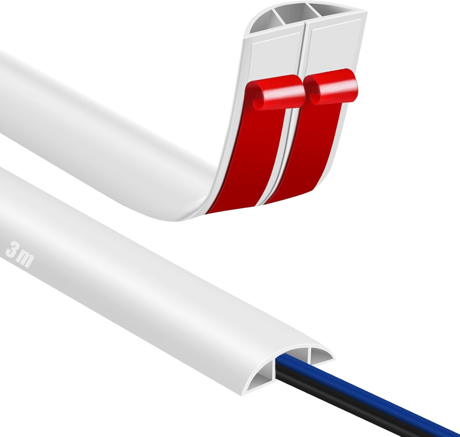 Passe Cable Sol Cache Fil Électrique Sol Auto-Adhésif 3M x 50mm Petit ...