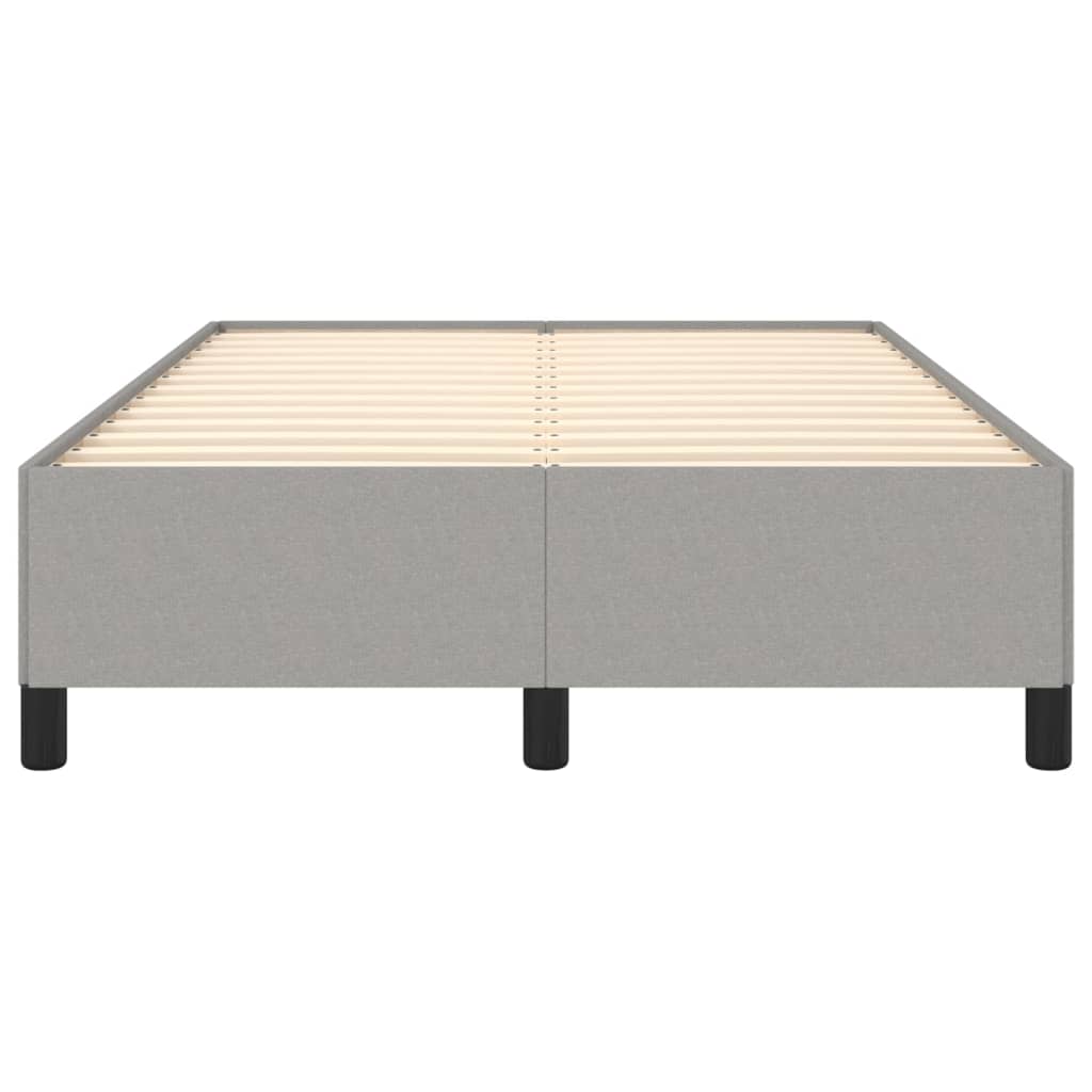 Cadre de lit sans matelas gris clair 120 x 200 cm tissu - 5