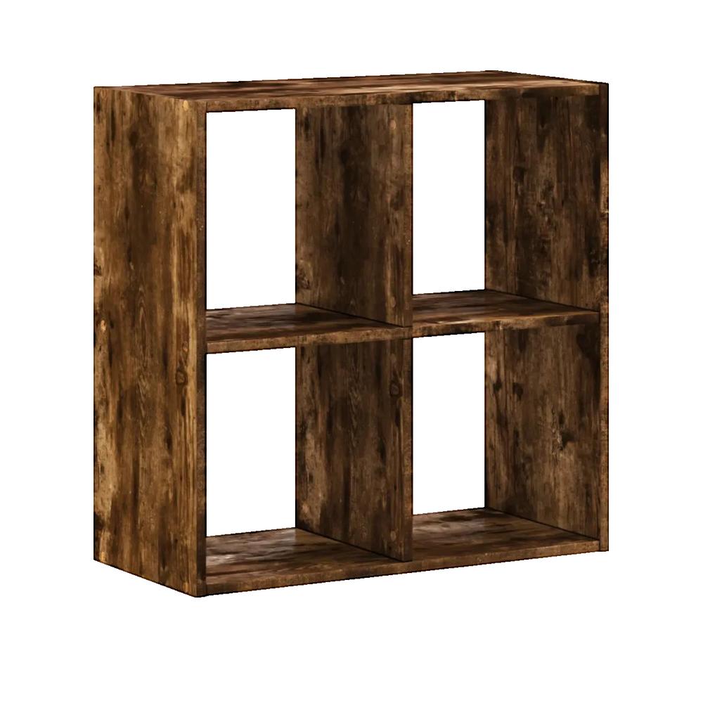 Bibliothèque chêne fumé 68,5x32x68,5 cm bois d'ingénierie vidaXL - 2
