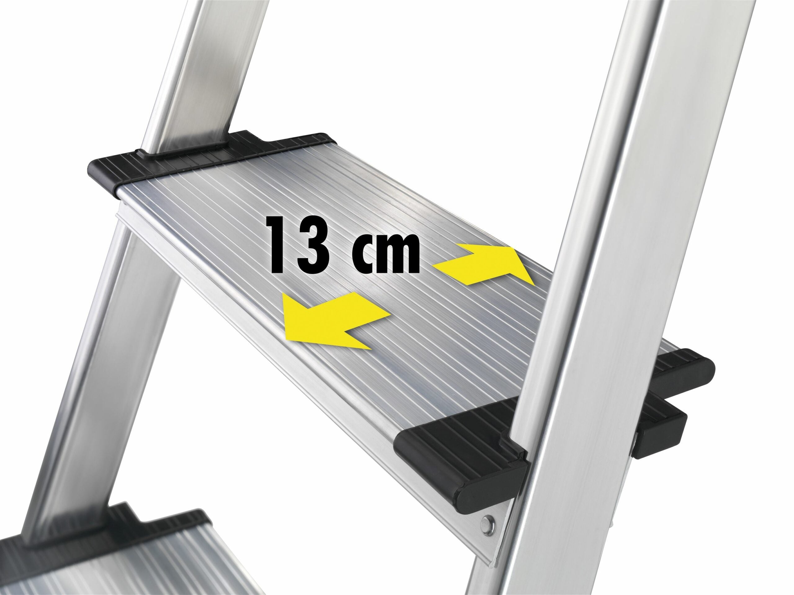 Escabeau sécurisé pliable en aluminium 5 marches extra larges Hailo ProfiStep XXL - 6