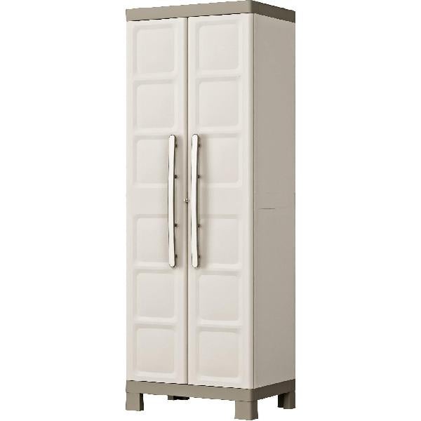 Armoire 2 portes 65 X 45 X 182cm 4 étagères verrouillable KETER Excellence