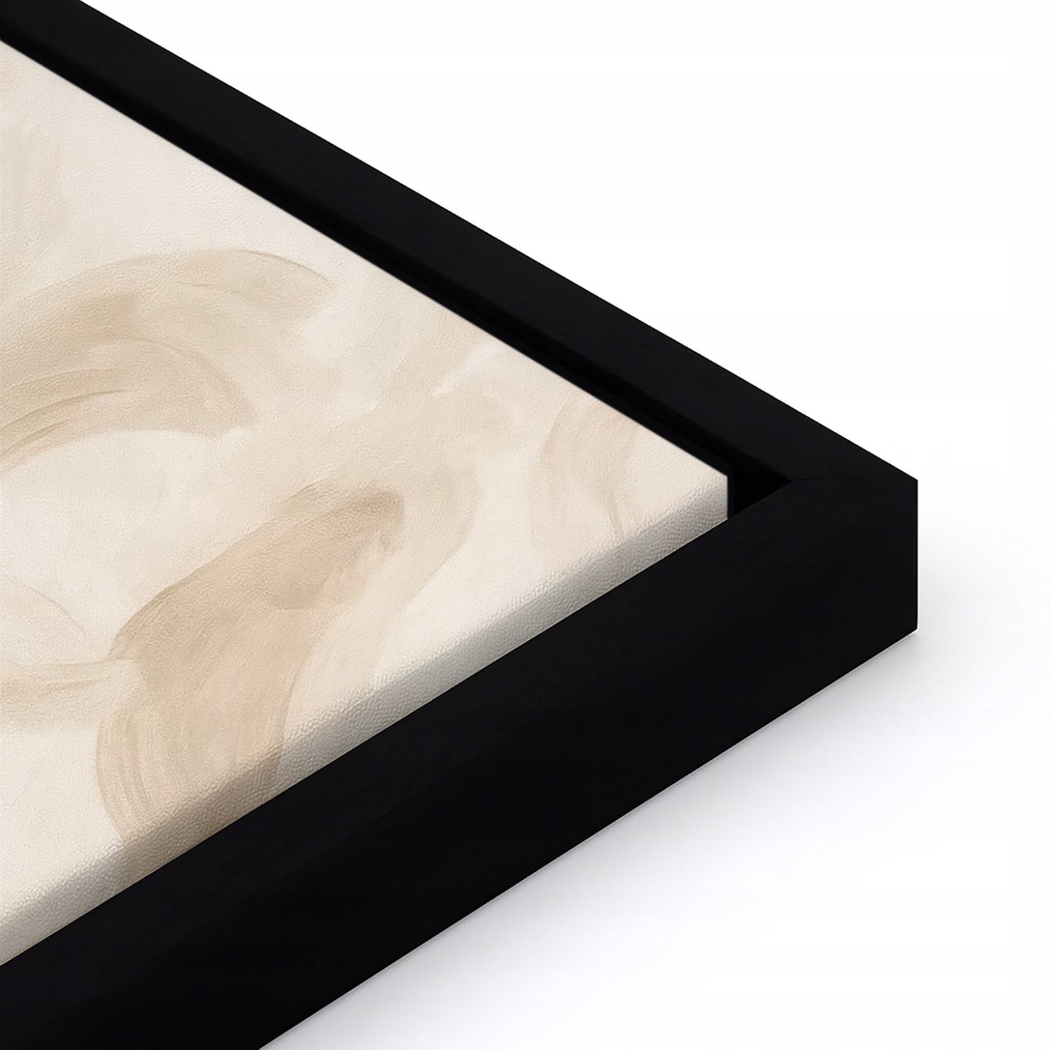 Tableau avec cadre Impression Sur Toile Abstrait Beige Boh - 120x80 cm - Tableau avec cadre Chambre et salon - 3