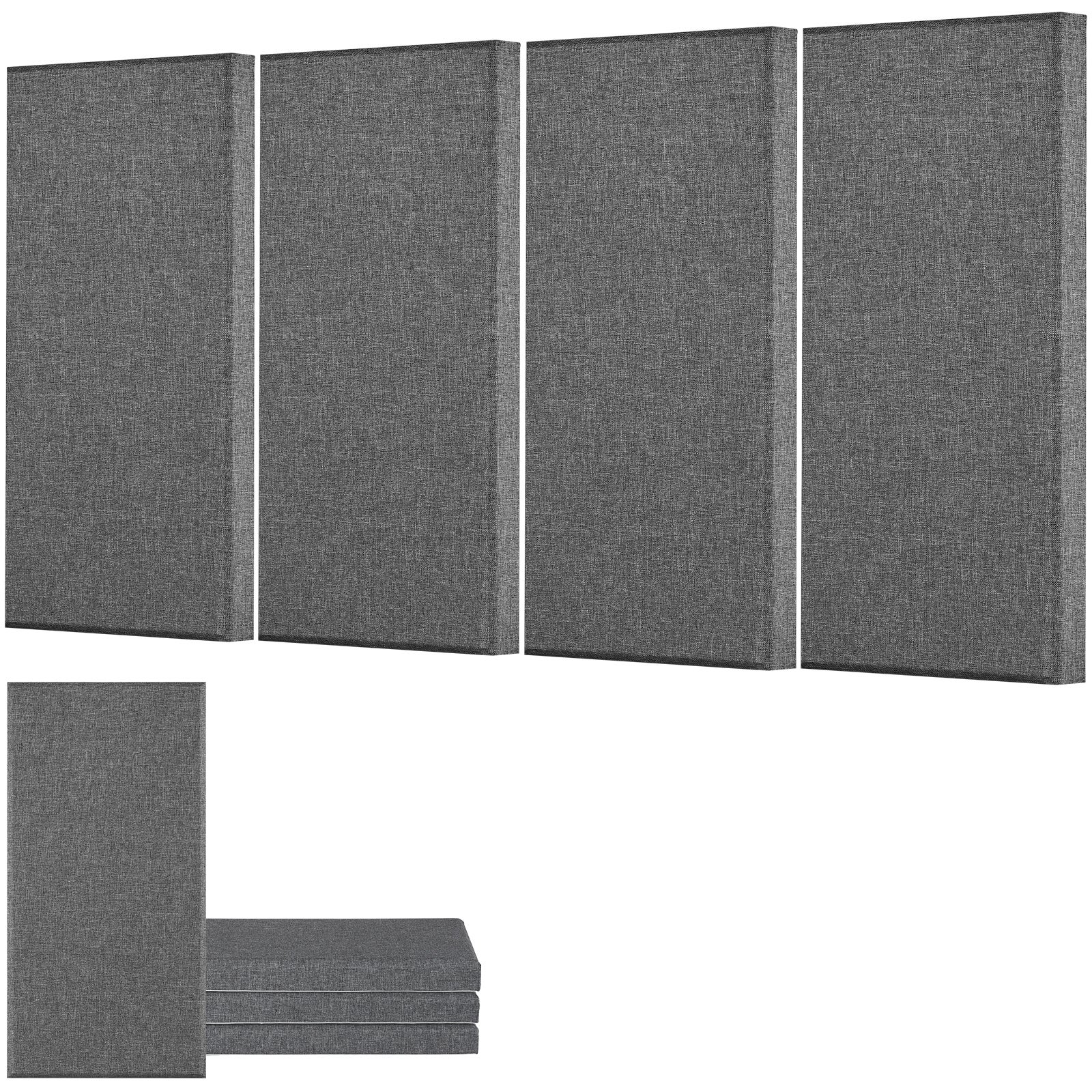Pack De 4 Panneaux Acoustiques VEVOR - 120x60 Cm Chacun - Finition Chêne Clair - Installation Facile