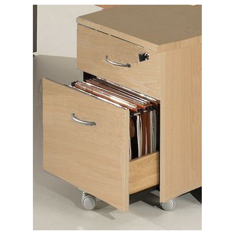 Caisson de bureau 2 tiroirs hêtre naturel Winch - 2