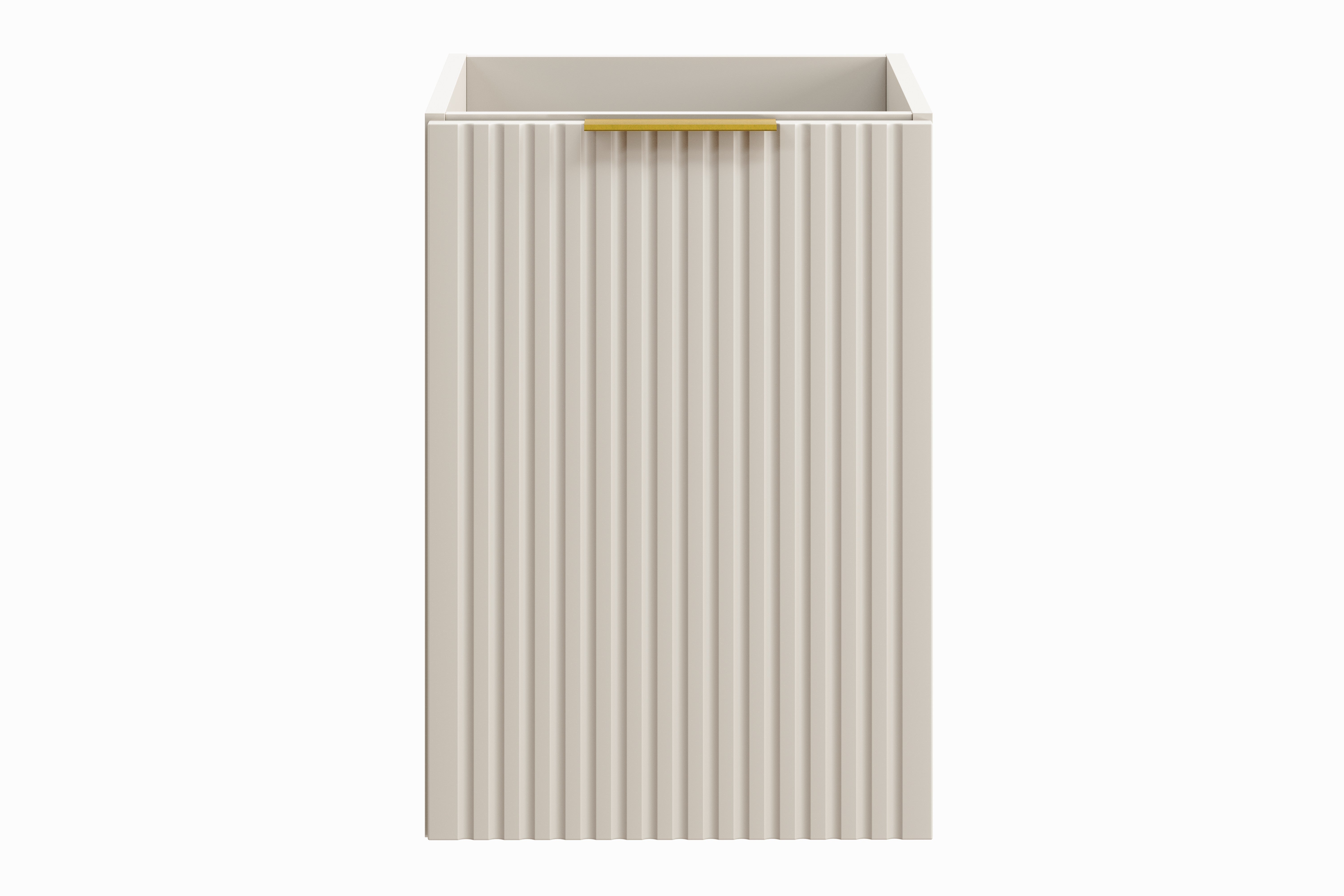 Meuble bas de salle de bain avec panier à linge ADEL CACHEMIRE 40 cm - 4