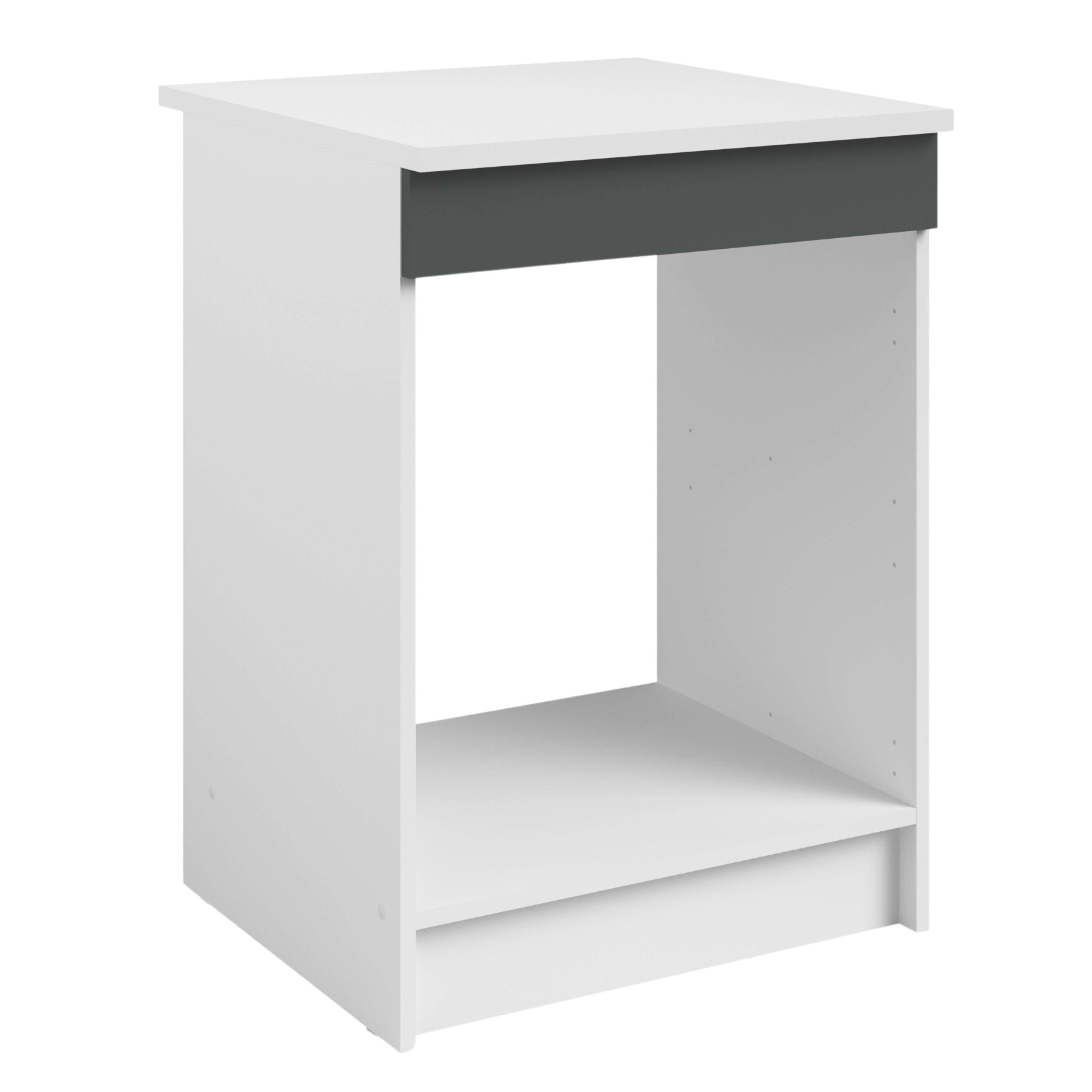 Cocina Modular Completa 300 cm, Muebles de Cocina 10 módulos Vetro Gris brillante y Blanco - 9