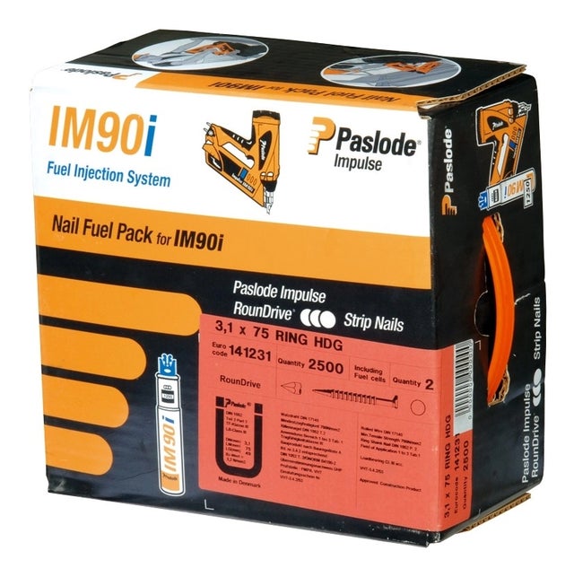 Pack de 2500 pointes lisses im90i galvanisé spit - 3.1 x 90 mm – 142037