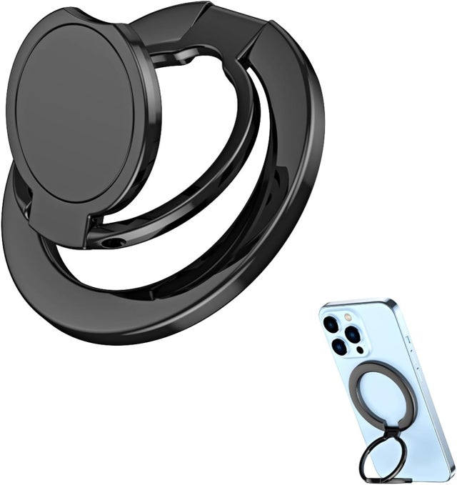Supporto Magnetico Da Viaggio Per Cellulare, Pieghevole E Girevole A 360°, Per Aereo, Auto E Casa, Con Piastra Magnetica Inclusa, Universale Per Smartphone 4.5-7 Pollici