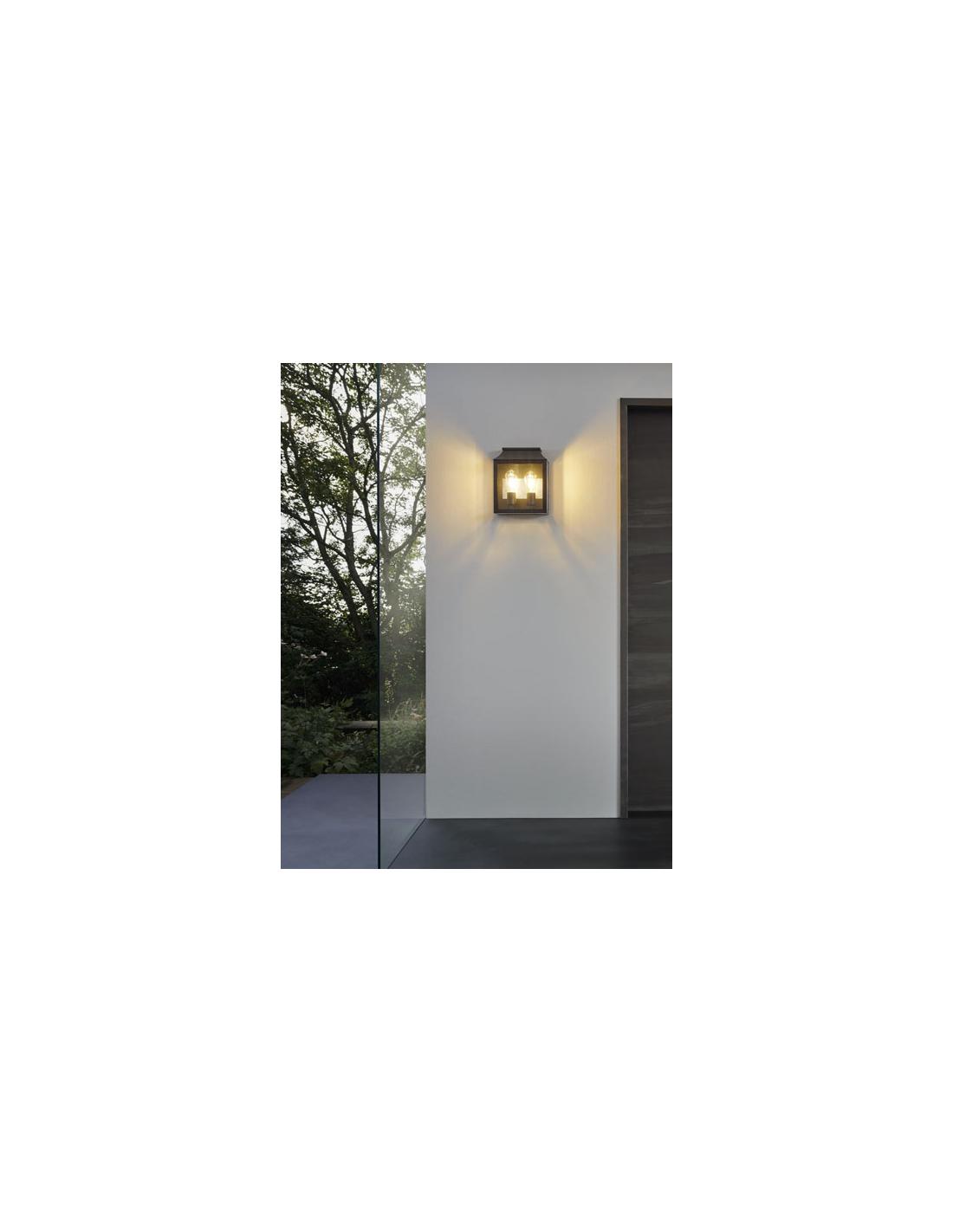 Aplique de pared 2 luces aluminio negro - Eglo Soncino - 6