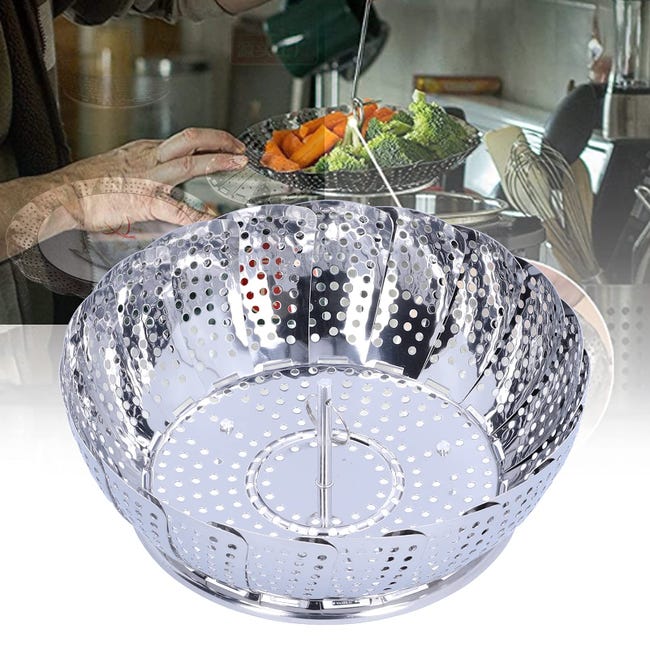 Paniers cuit-Vapeur Inoxydable,Pliable Panier Vapeur pour Légumes,Facilement Ajustable à différents Pots et casseroles,pour Aliments et Cuire Légumes | Leroy Merlin Paniers cuit-Vapeur Inoxydable,Pliable Panier Vapeur pour Légumes,Facilement Ajustable à différents Pots et casseroles,pour Aliments et Cuire Légumes | Leroy Merlin