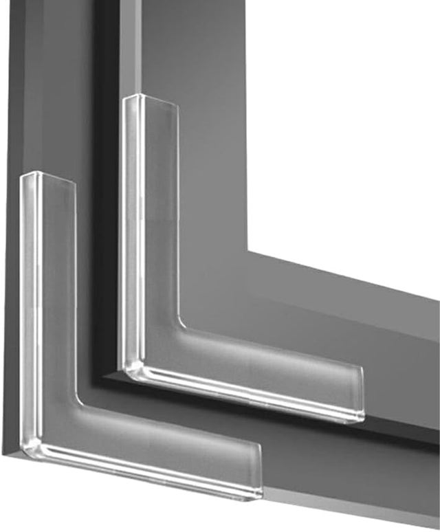 Paraspigoli per finestre con adesivo forte, 10 pezzi, Anticollisione, PVC, Facile da installare, Morbido e alto, Colore trasparente, 65*65mm