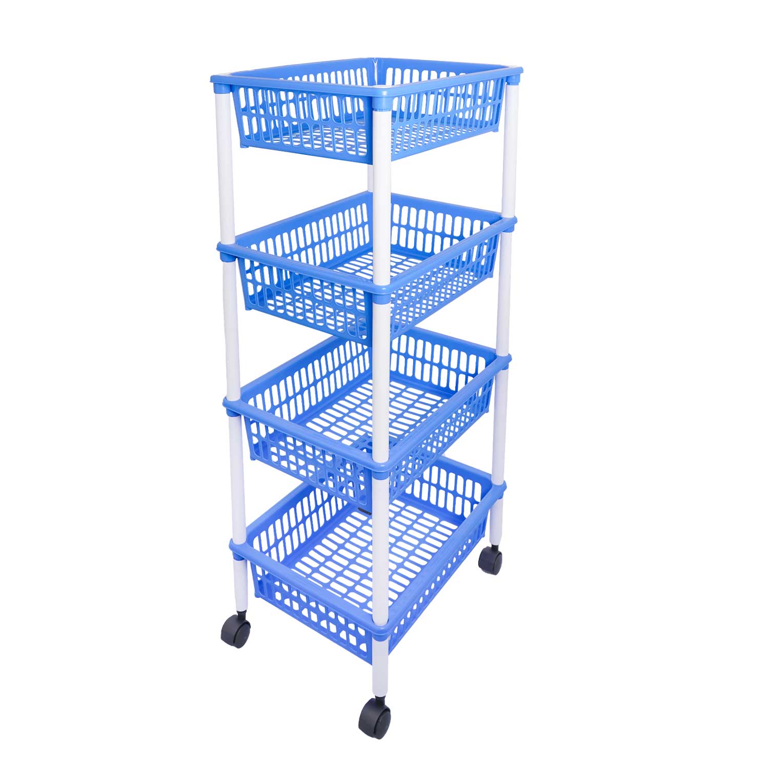 Tontarelli Carrello Mito 3 Ceste - Pratico E Colorato Per Casa E Ufficio, Colore Giallo - 2