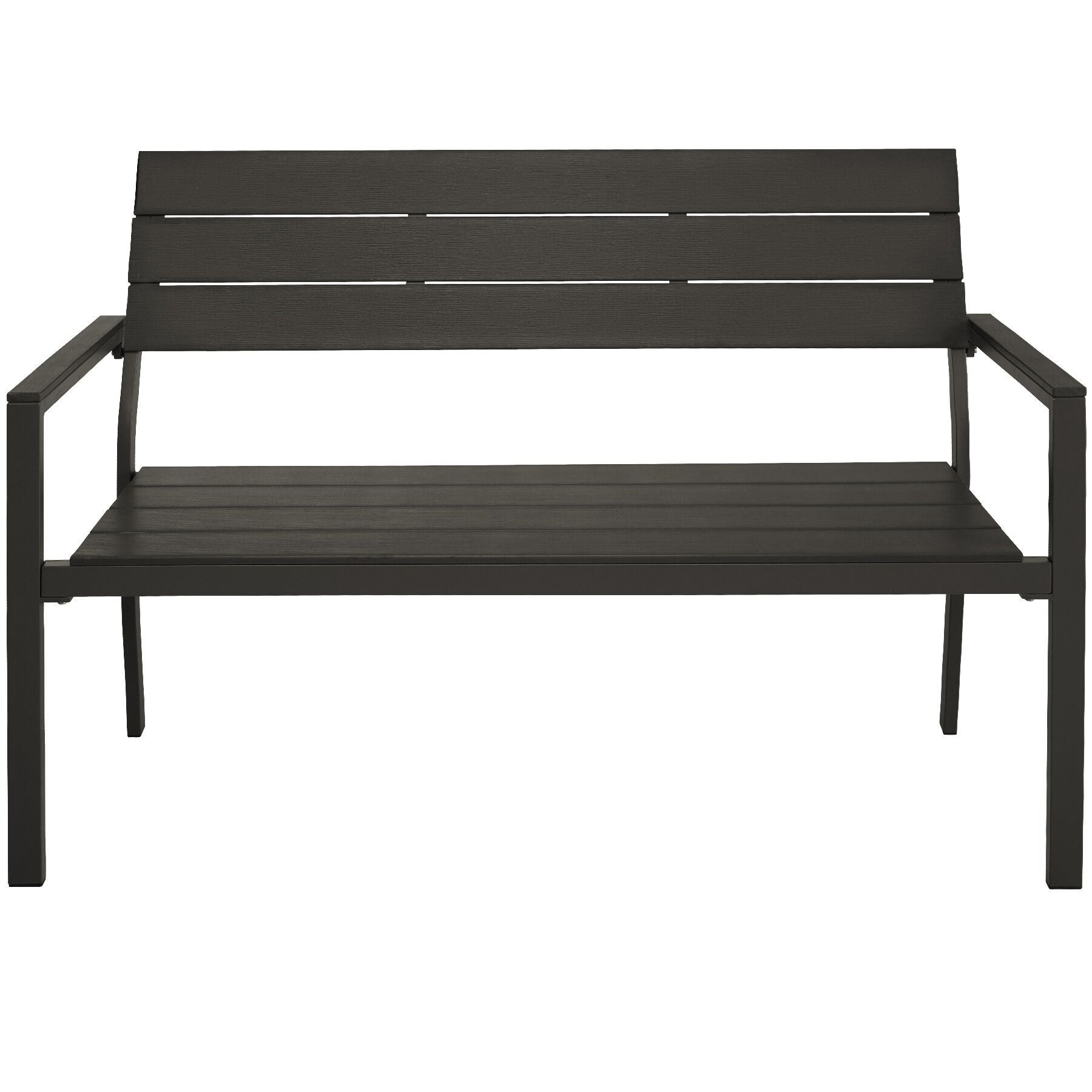 Banc de jardin en aluminium 2 places 128 x 59 x 88 cm TECTAKE - 3
