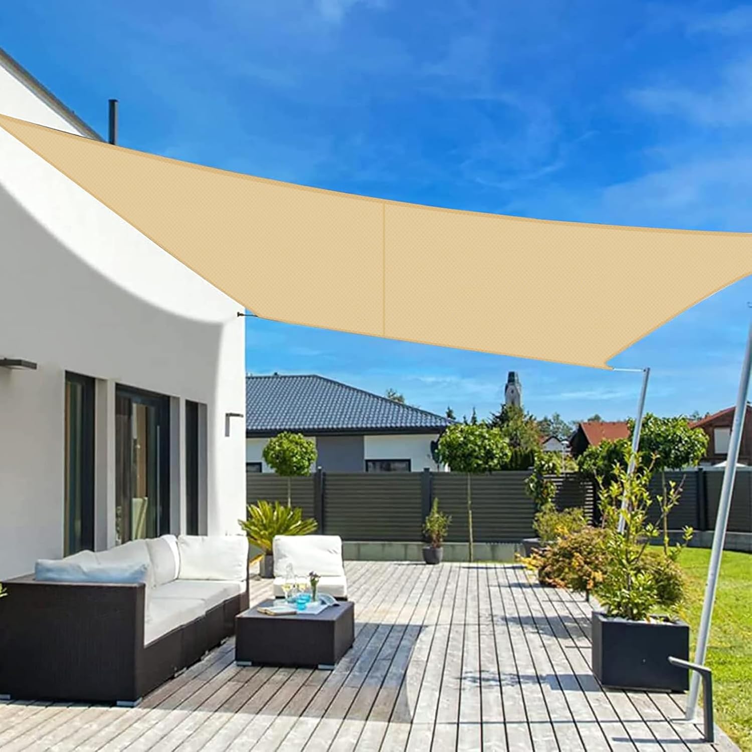 Voile D ombrage 5x5m Rectangulaire Imperm able L eau PES Toile D voile-d-ombrage-5x5m-rectangulaire-imperm-able-l-eau-pes-toile-d