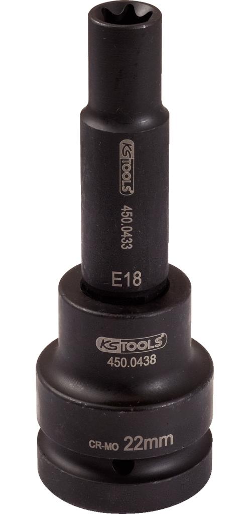 Douille Extra Longue KS Tools 515.1192 - 30 Mm, Longueur 400 Mm, Chrome-Molybdène Pour Chocs