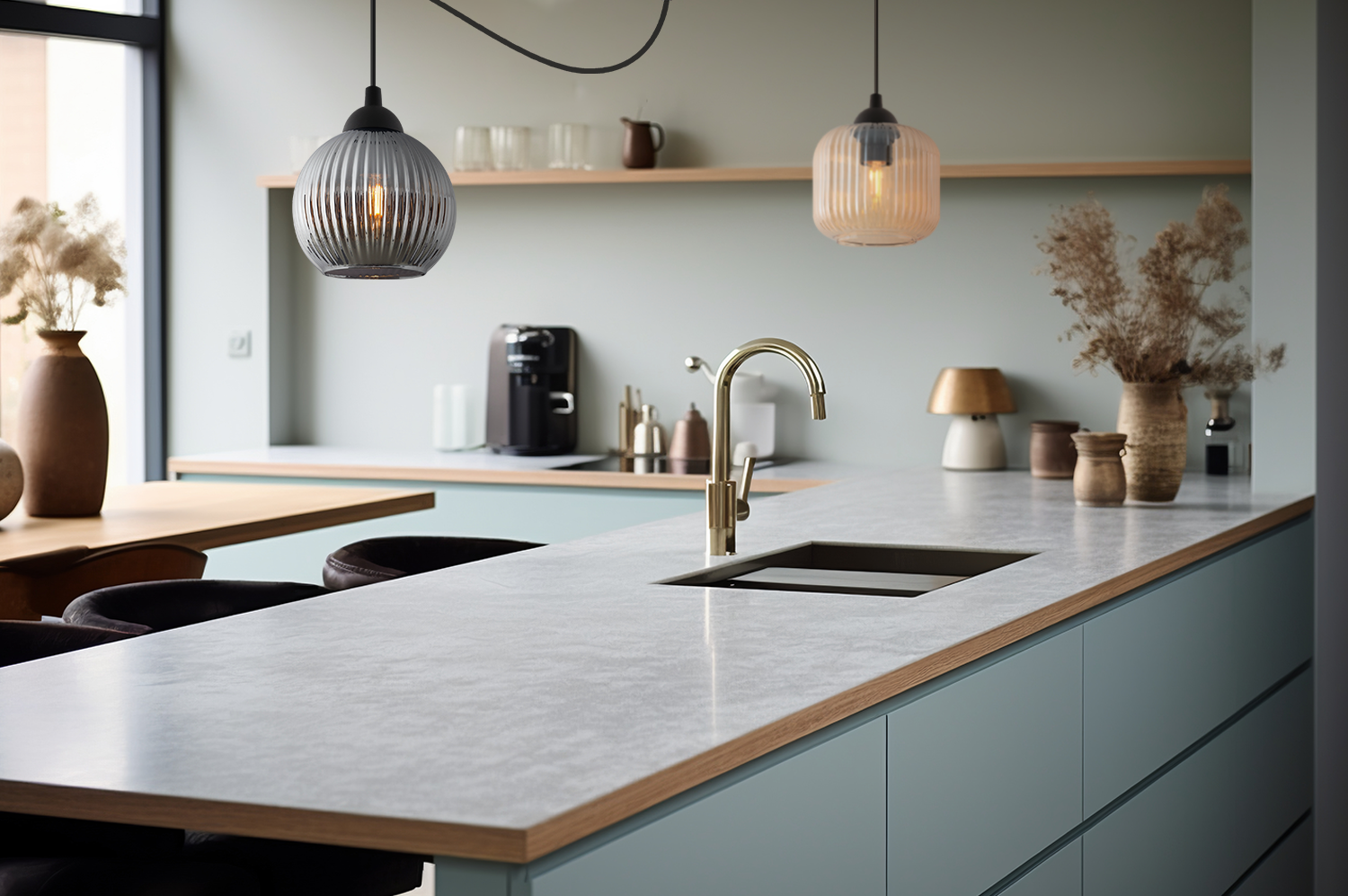 Lampa sufitowa wisząca Riffle Pająk loft 1xE27 klosz kula grafit Light Home LH - 4