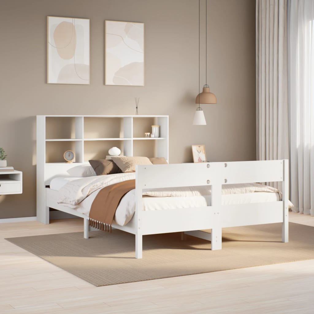 Łóżko Drewniane Rama Łóżka Sofa Biała Do Sypialni Pokoju 140x200 cm