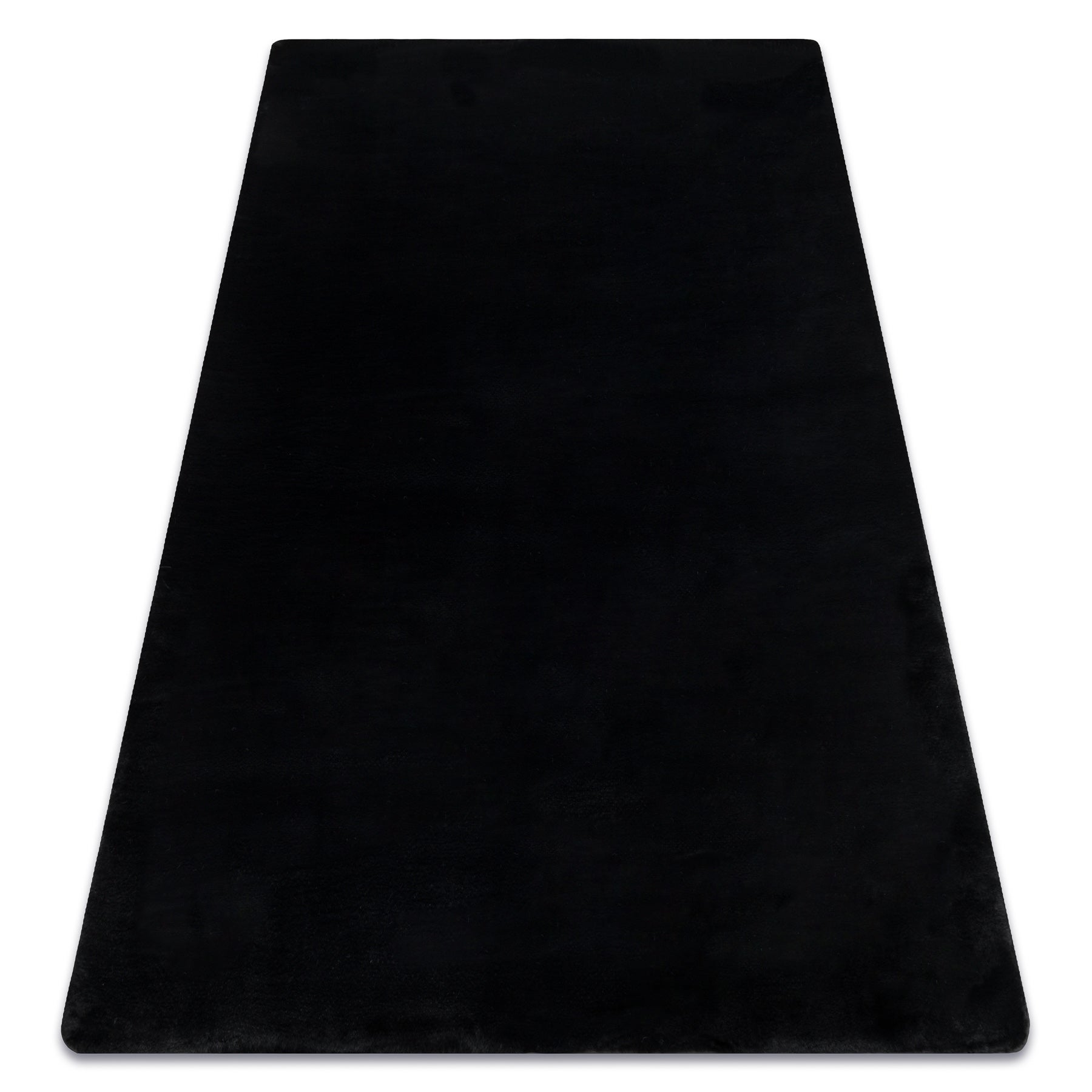 Dywan POSH Shaggy czarny gruby, pluszowy, antypoślizgowy, do prania 80x150 cm