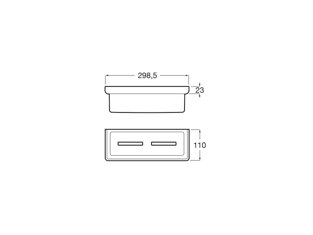 Suport Roca A817028NM0, Raft dus Tempo, numar orificii instalare 2 ...