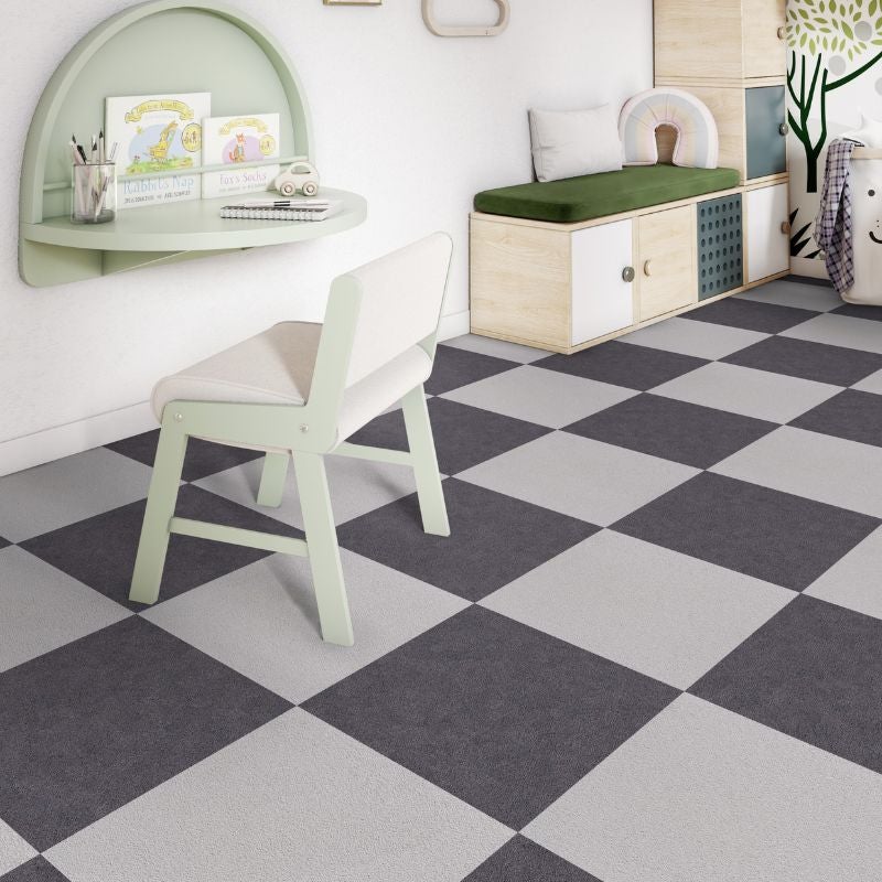 Arquiservi - Moqueta en loseta Báltica Antracita 50x50 (5M2) | Antiestática, insonorizante y apta para oficinas y hogar - 4