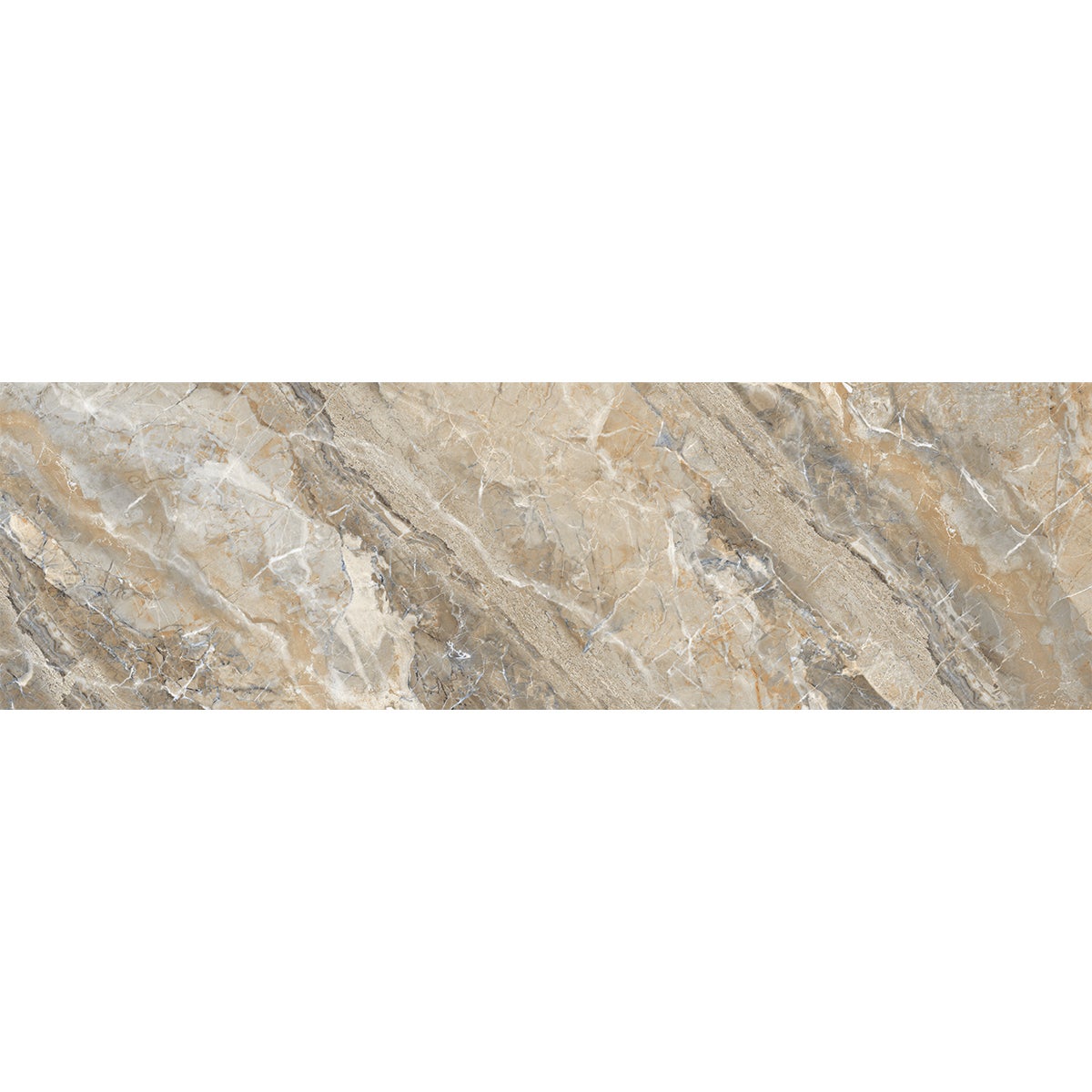 Sticker crédence adhésive - MARBRE BRUN CLAIRE - 60x200cm - 4