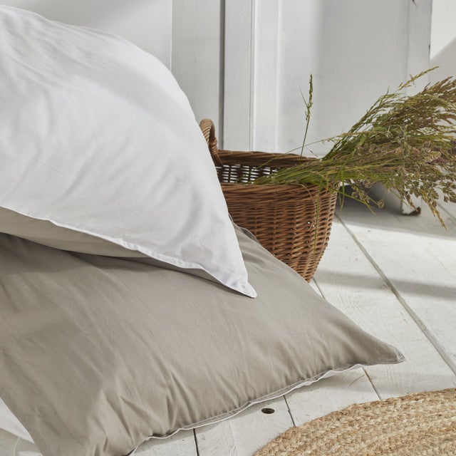 Parure de lit coton uni CHARME - 5