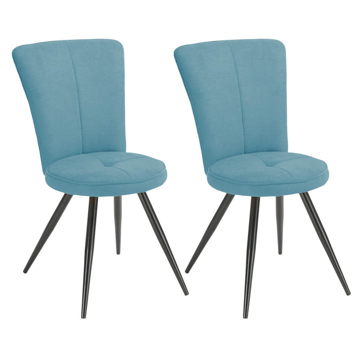Paril Ritta PARIL - Lot de 2 Chaises Matelassées Bleues | Leroy Merlin