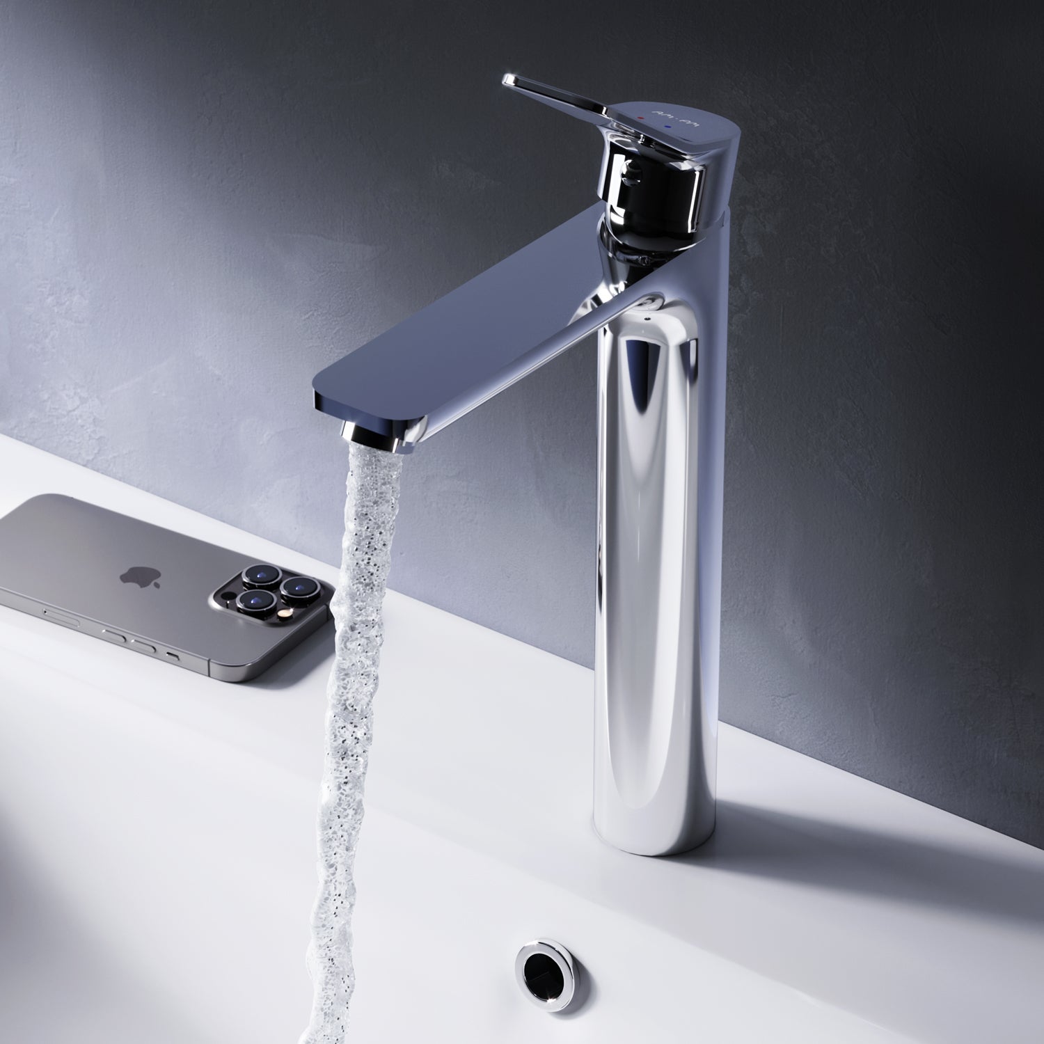 Jednouchwytowa bateria umywalkowa Bateria łazienkowa, chrom, rozmiar L, FXA92000 AM.PM