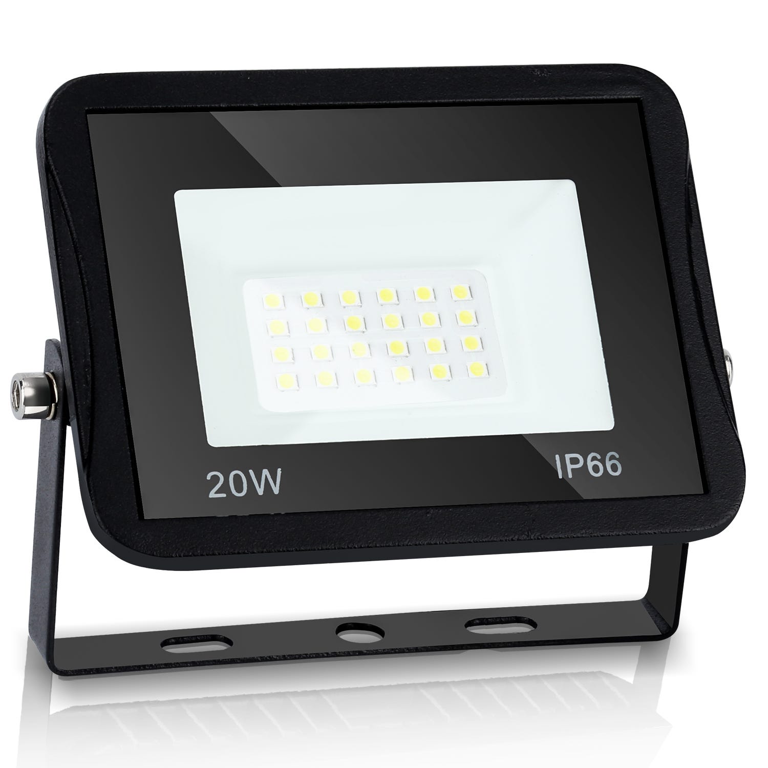 Foco reflector LED 20W 1700lm 3000K iluminación de seguridad de punto ...