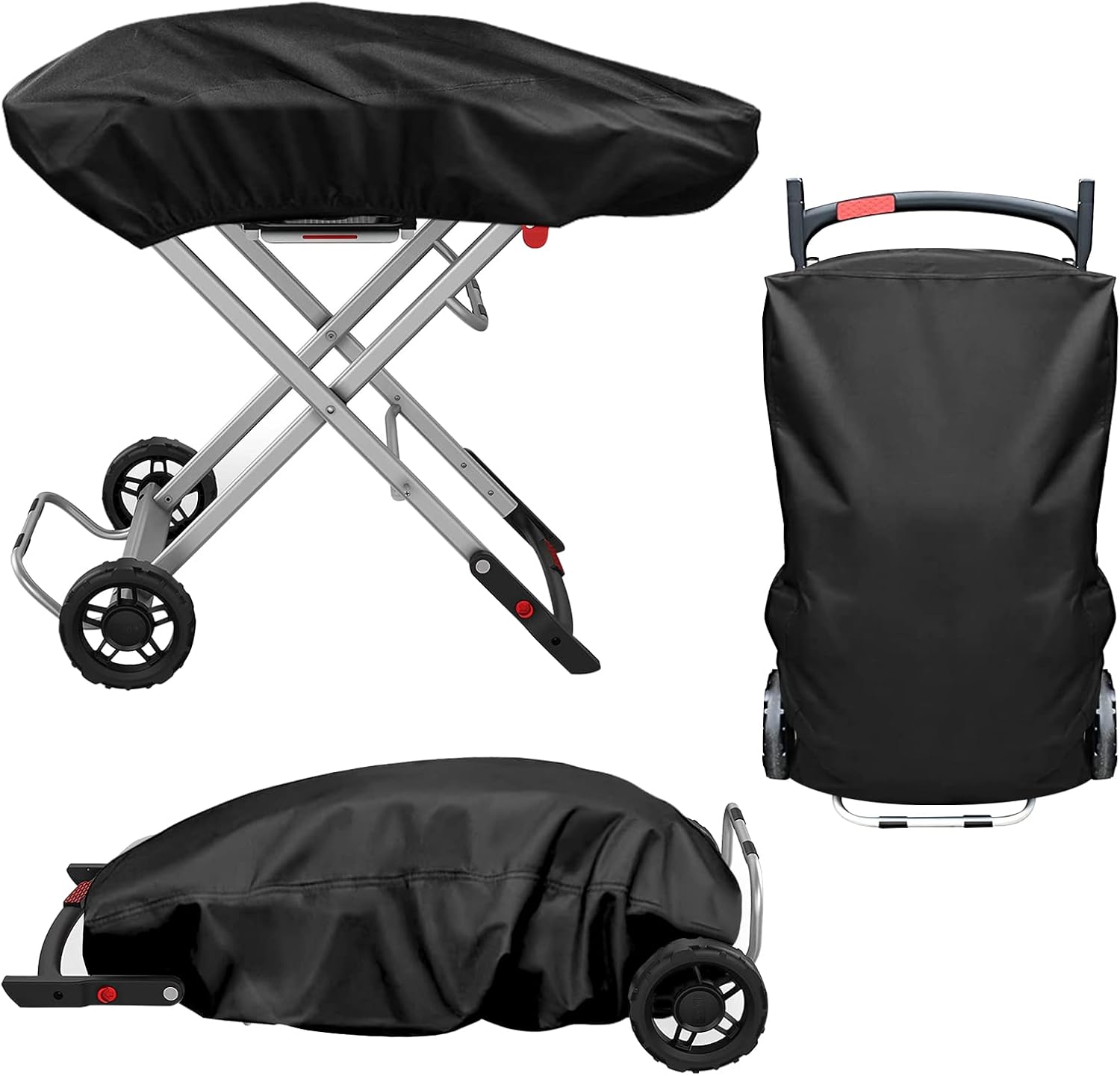 Pokrowce na Grill Gazowy do Weber Gasgrill Traveler LP Black 9010053 Wodoodporny Pokrowiec na Grill Ochrona Przed Deszczem